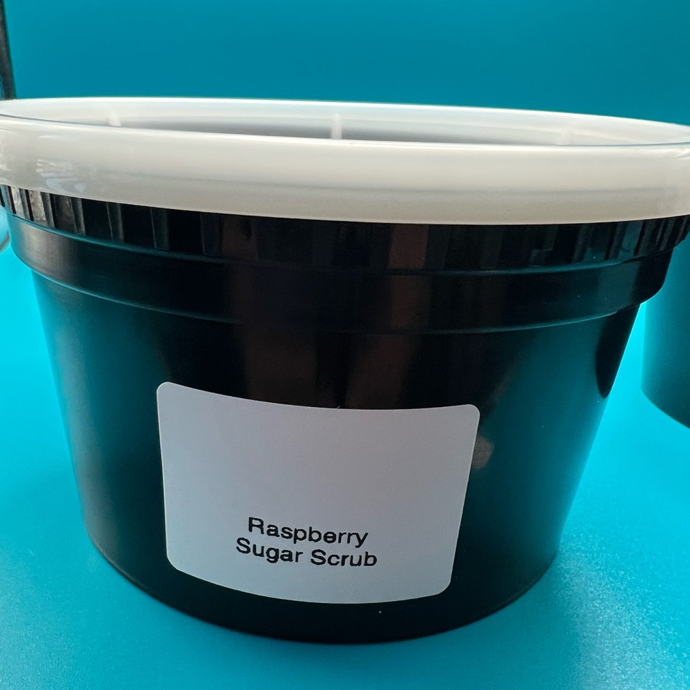 Raspberry Sugar Scrub 12 oz Hand Crafted - Picture 5 of 8